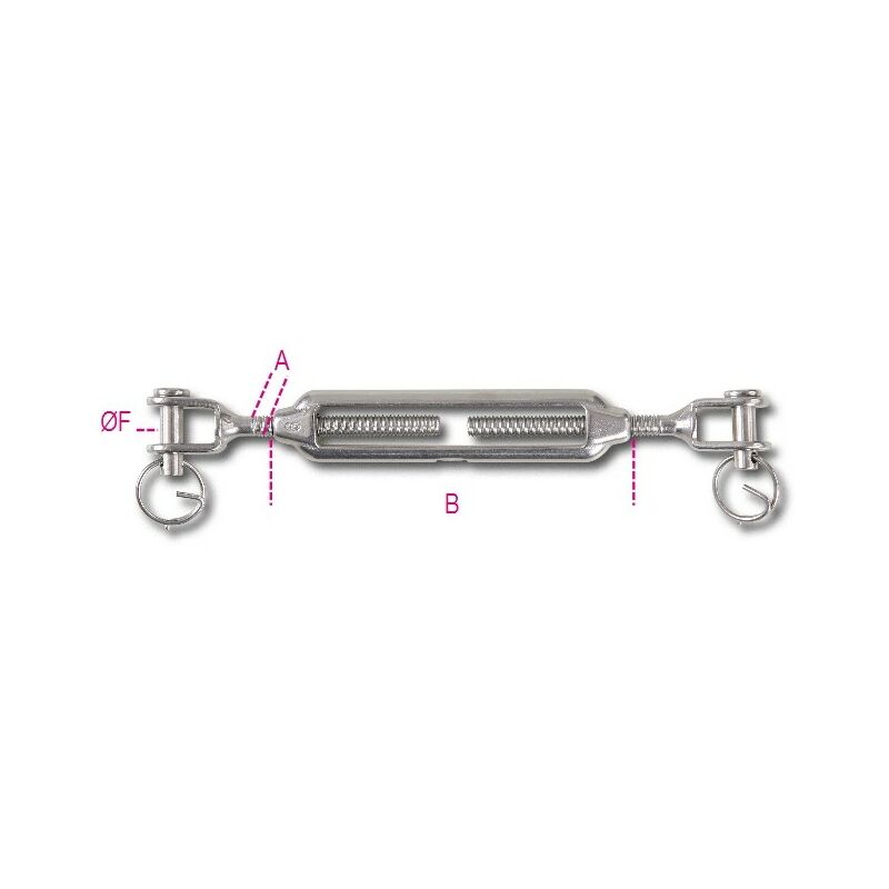 foto del prodotto tenditori a due forcelle inox m14 8209