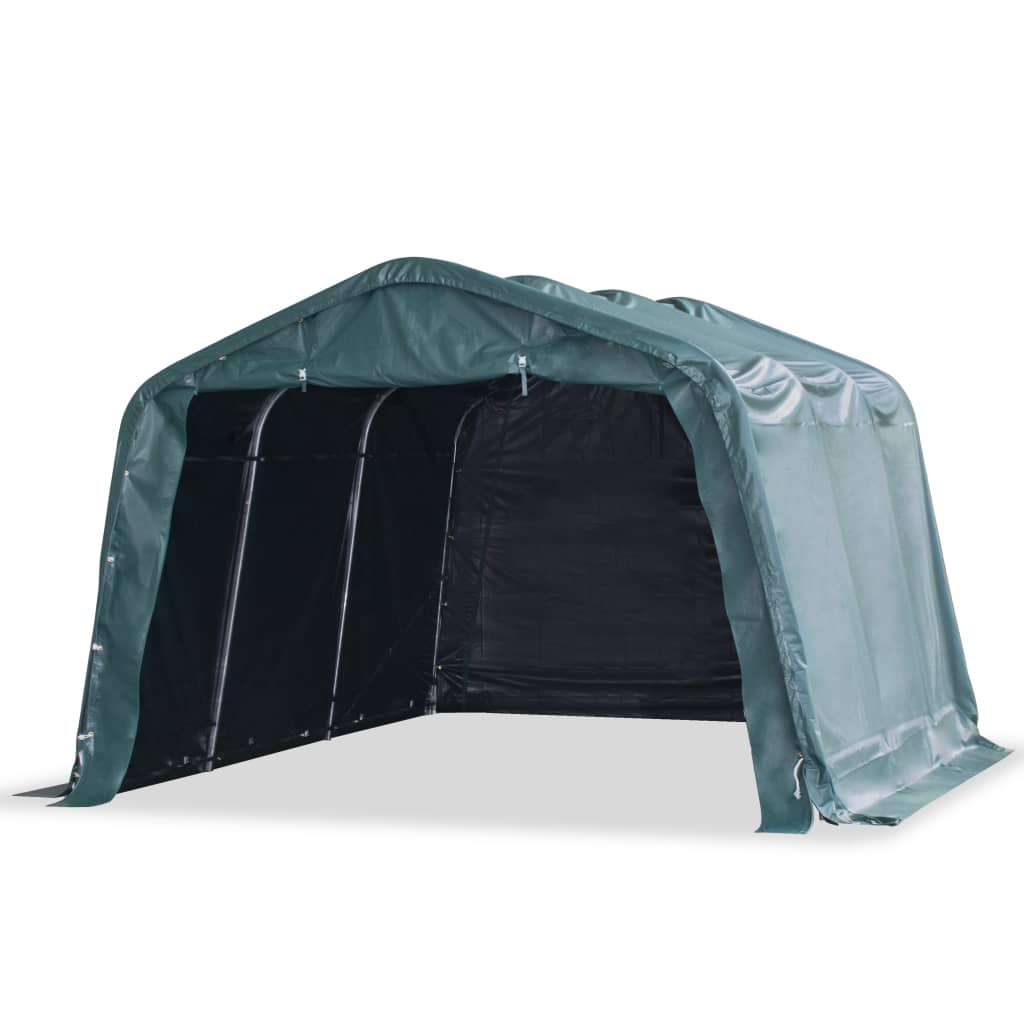 foto del prodotto tendone bestiame rimovibile pvc 550 g/mâ² 3,3x4,8 m verde scurocod mxl 96411
