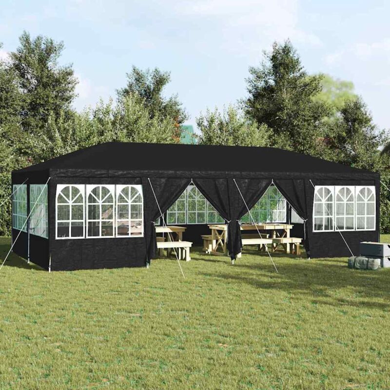 foto del prodotto tendone con 12 pareti antracite 8x4 m in pe vidaxl