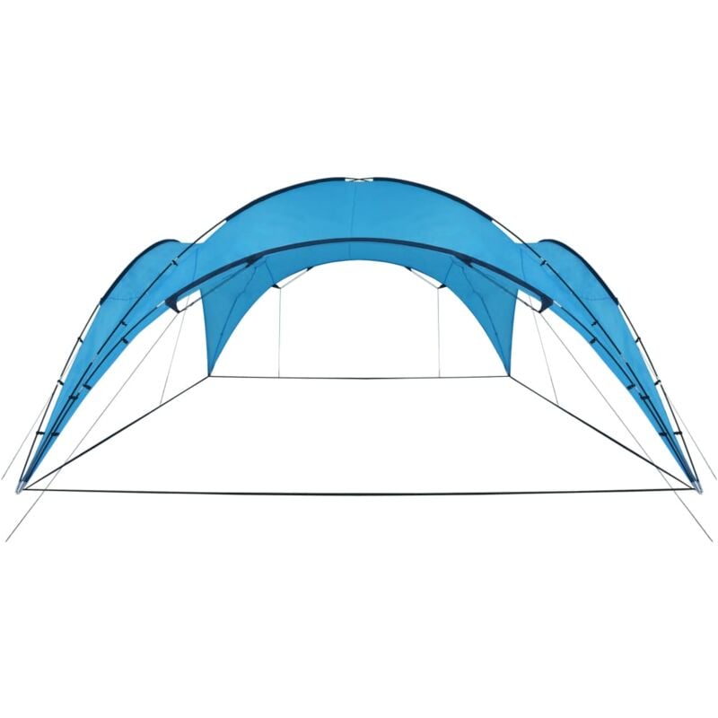 foto del prodotto tendone per feste ad arco 450x450x265 cm azzurro