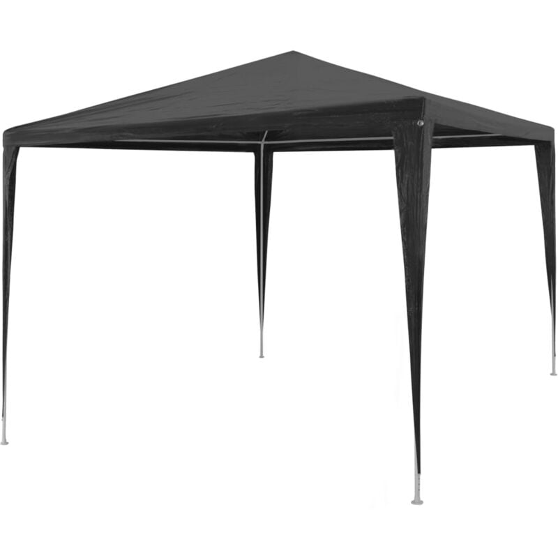 foto del prodotto tendone per feste in pe e acciaio antracite resistente varie dimensioni modelli antrancite 3 x 3 m