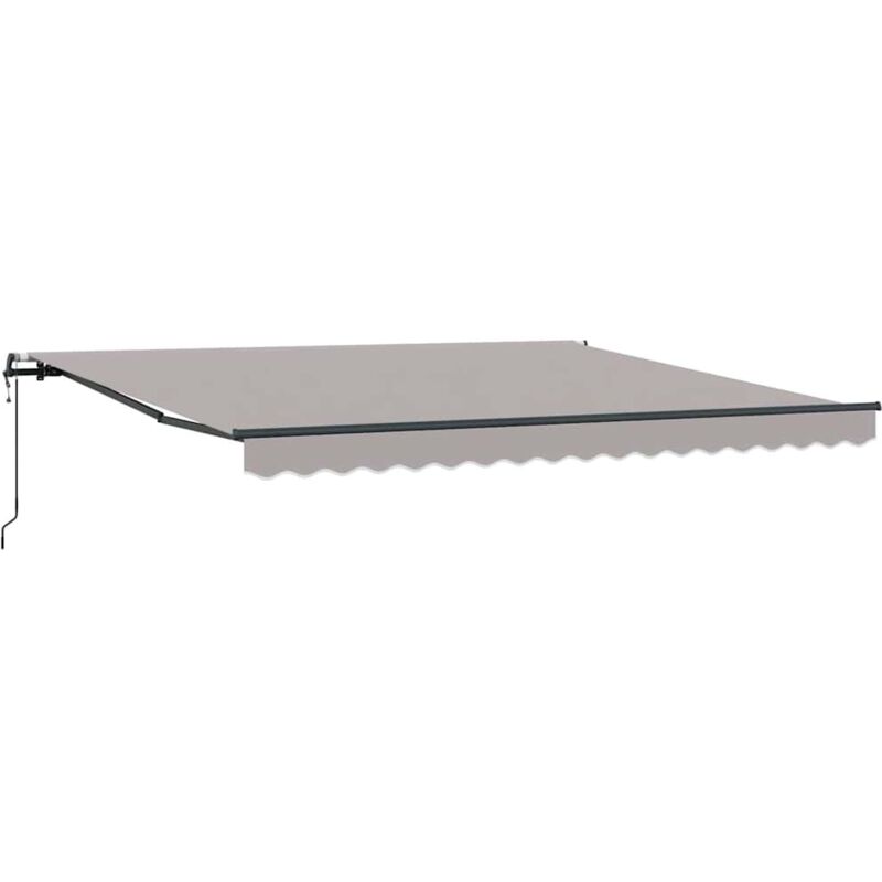 foto del prodotto tendone retrattile automatico grigio chiaro 400x350 cm vidaxl