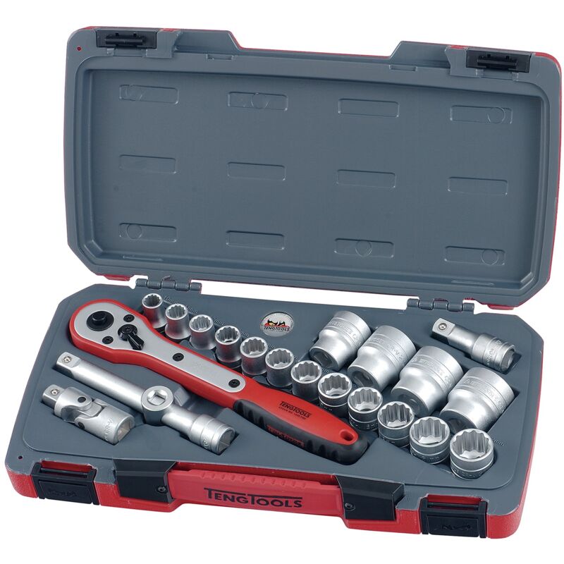 foto del prodotto teng t1221 set di chiavi a bussola, 12,7 mm 21 pezzi 