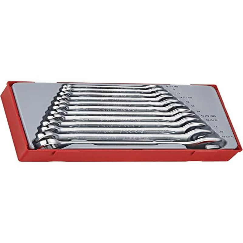 foto del prodotto teng tt1236 set di chiavi combinate in acciaio cromo vanadio, 12 pezzi