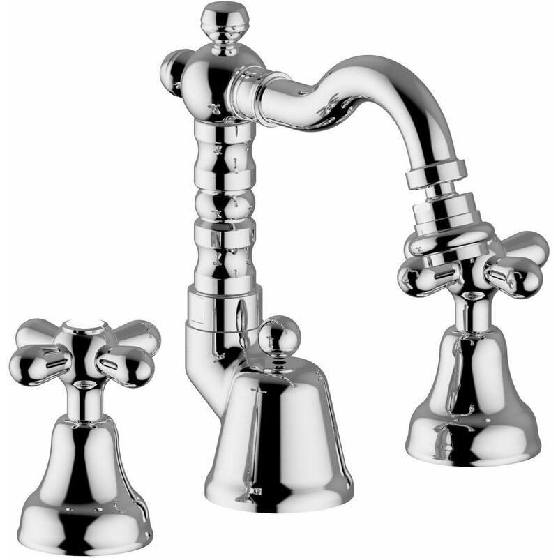 foto del prodotto teorema batteria bidet 3 fori bronzo serie daisy retro art.70419
