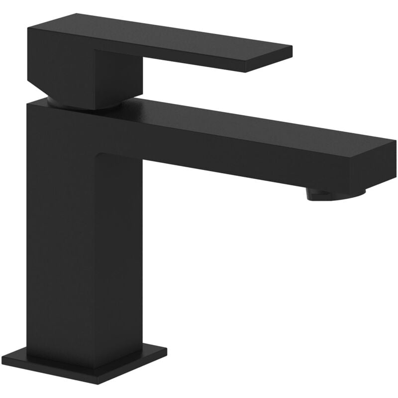 foto del prodotto teorema rubinetteria serie alaska pillar miscelatore monocomando lavabo nero