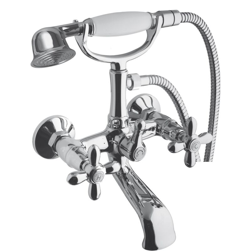 foto del prodotto teorema rubinetteria - serie daisy gruppo esterno vasca cromo