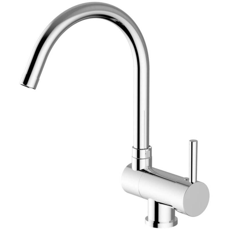 foto del prodotto teorema rubinetteria serie kitchen program miscelatore monocomando lavello a scomparsa