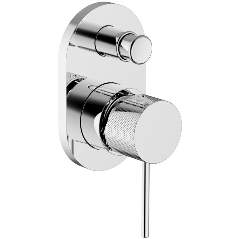 foto del prodotto teorema rubinetteria serie lab 3.0 miscelatore monocomando incasso vasca doccia cromo
