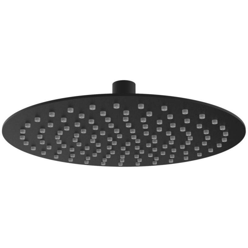 foto del prodotto teorema rubinetteria serie shower program soffione doccia tondo nero matt