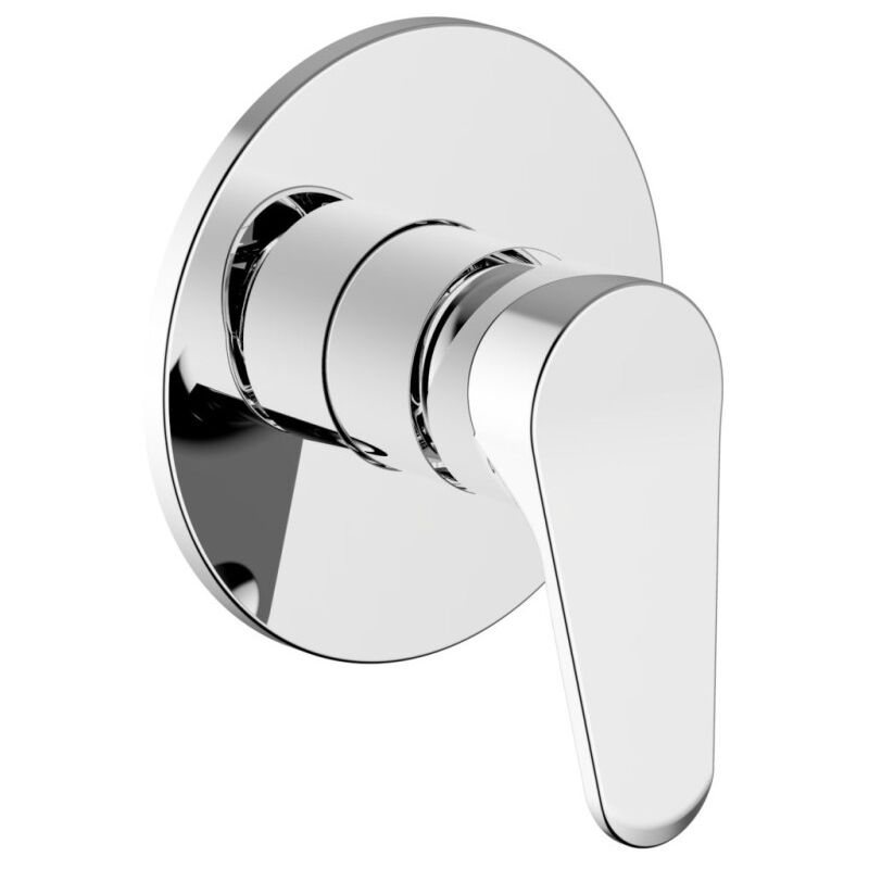 foto del prodotto teorema rubinetteria serie t line miscelatore monocomando completo incasso doccia cromo