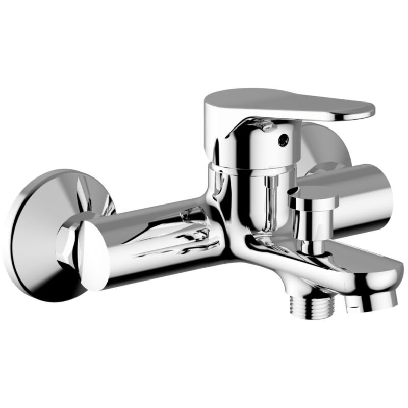 foto del prodotto teorema rubinetteria serie t line miscelatore vasca con dotazione doccia