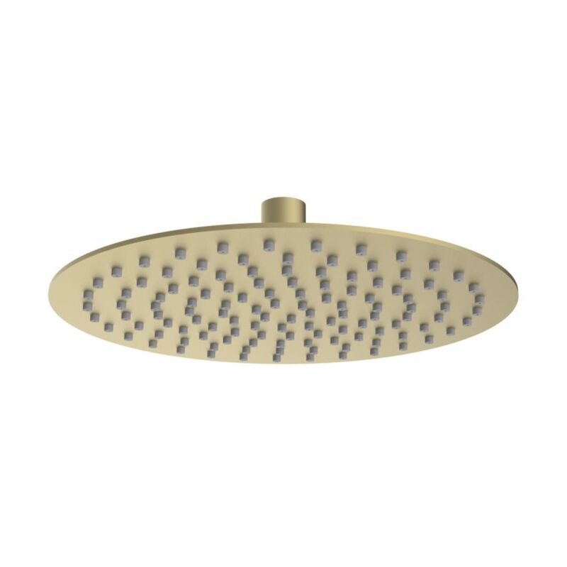 foto del prodotto teorema rubinetteria teorema soffione doccia tondo slim 250mm soft brass
