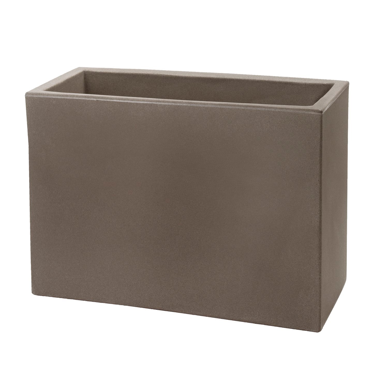 foto del prodotto teraplast fioriera rettangolare cappuccino 100x40 cm h 40 mod. schio cassa