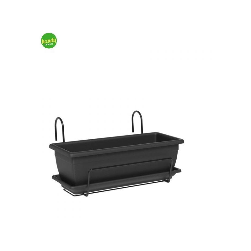 foto del prodotto teraplast kit vaso e gancio 40cm ash