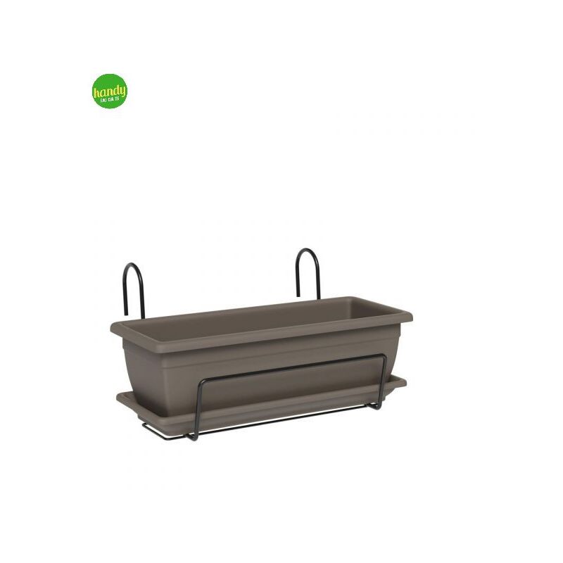 foto del prodotto teraplast kit vaso e gancio 50cm sand