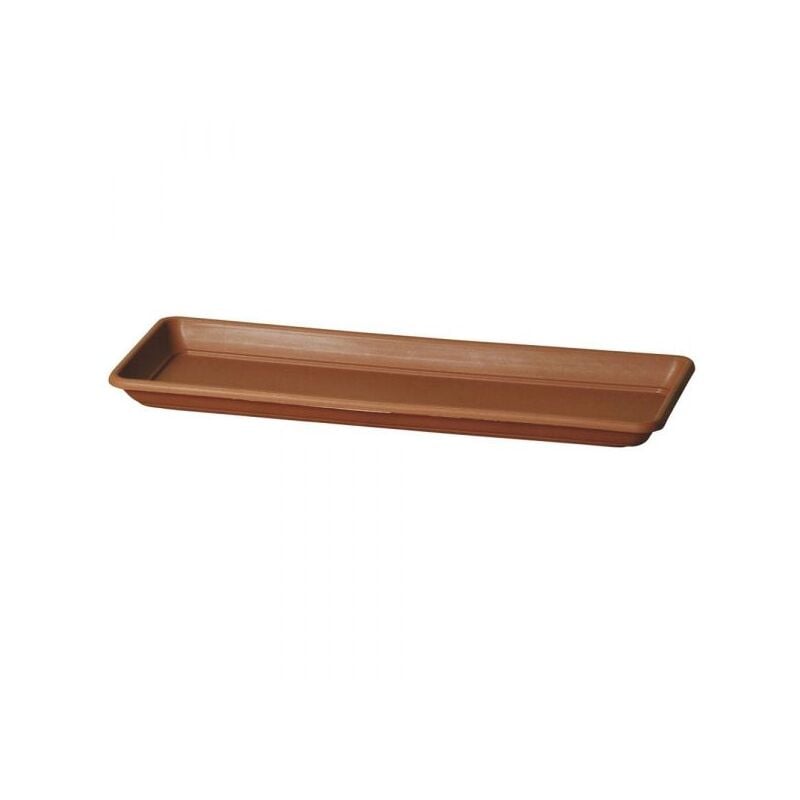 immagine 0 del prodotto teraplast sottovaso rettangolare sottocassetta basic per fiori e piante da esterno 50 cm sabbia