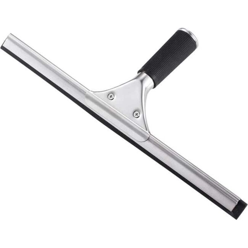 foto del prodotto tergivetro per doccia, tergivetro per finestre, per uso domestico, in acciaio inox, per la pulizia delle finestre del bagno, 35 cm.