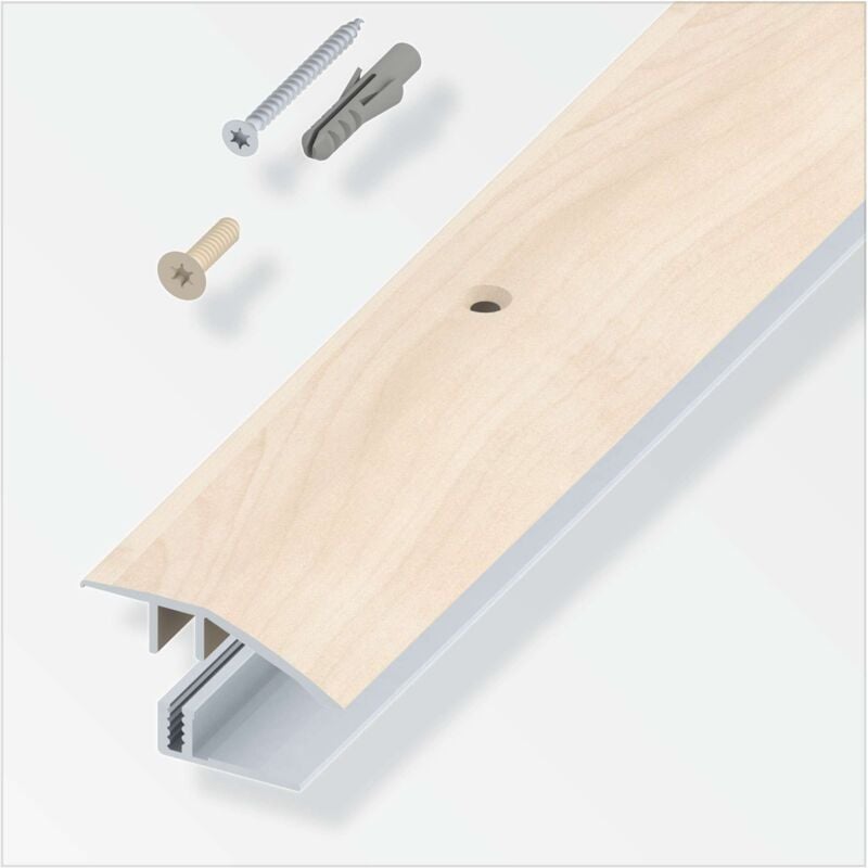 foto del prodotto terminale a scivolo per parquet rovere crema 100 cm