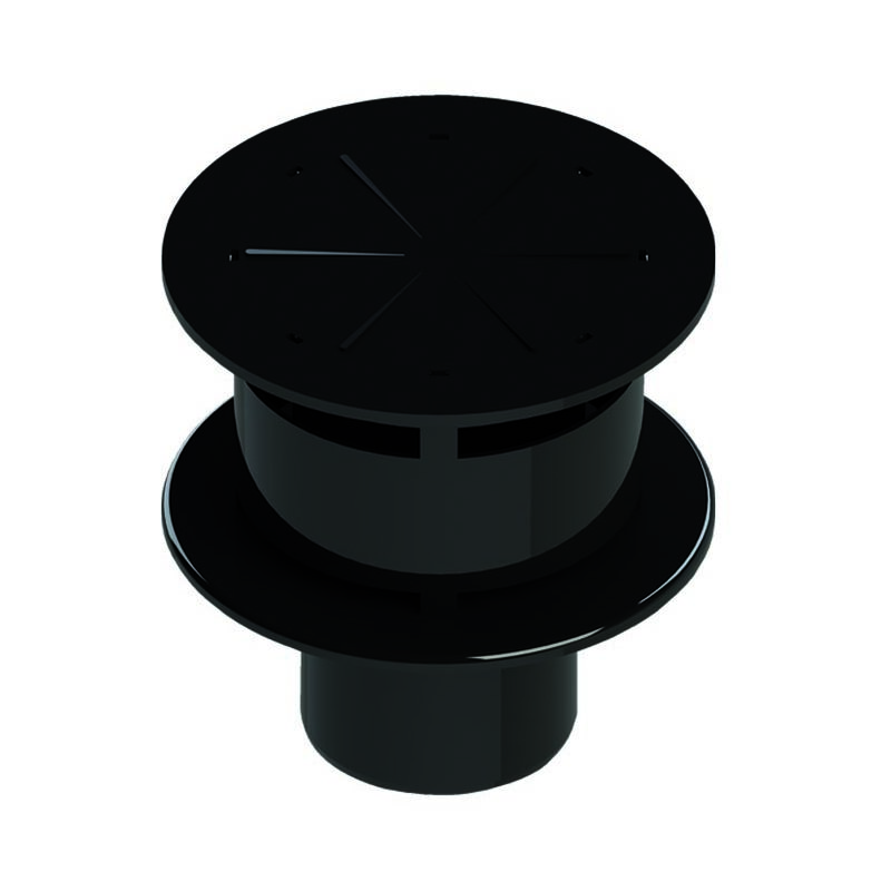 foto del prodotto terminale camino nero d.80mm in pvc