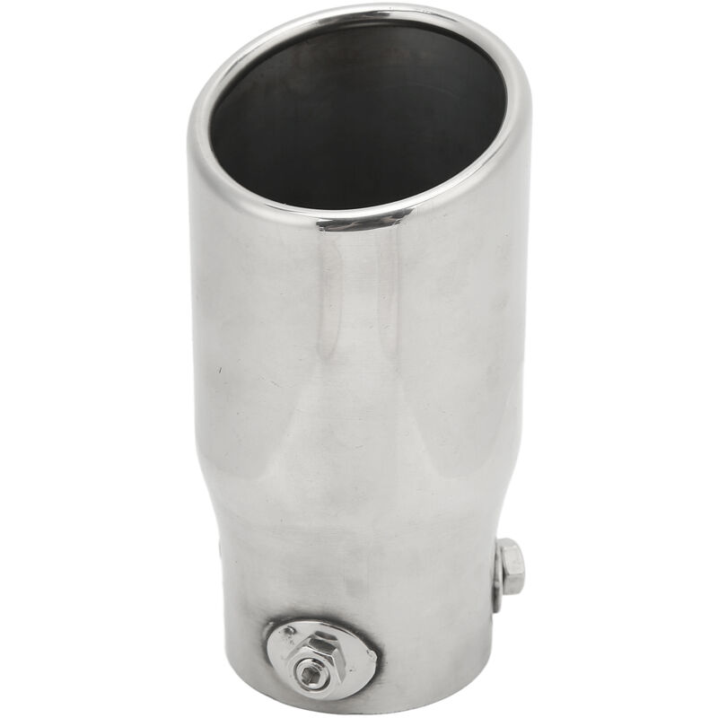 foto del prodotto terminale di scarico terminale di scarico in acciaio inossidabile ingresso 63 mm uscita 76 mm lunghezza 150 mm universale per auto eosnow