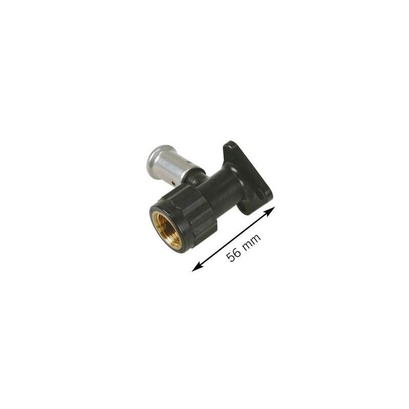foto del prodotto terminale gomito 90 con staffa in pvdf 16x1 2 f 2pk1604