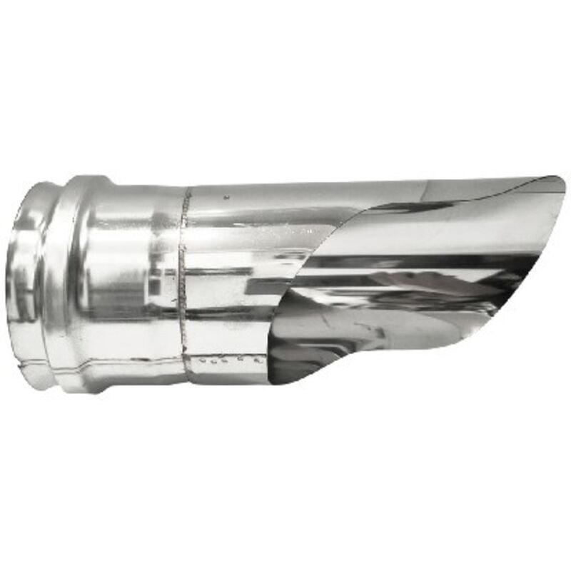 foto del prodotto terminale gomito inox 304 con cappello dritto diam. 100
