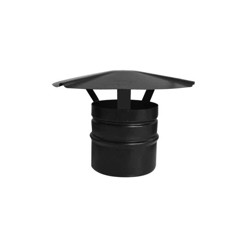 foto del prodotto terminale in acciaio verniciato pellet attacco maschio 140 mm resistente alle alte temperatura per stufe a pellets