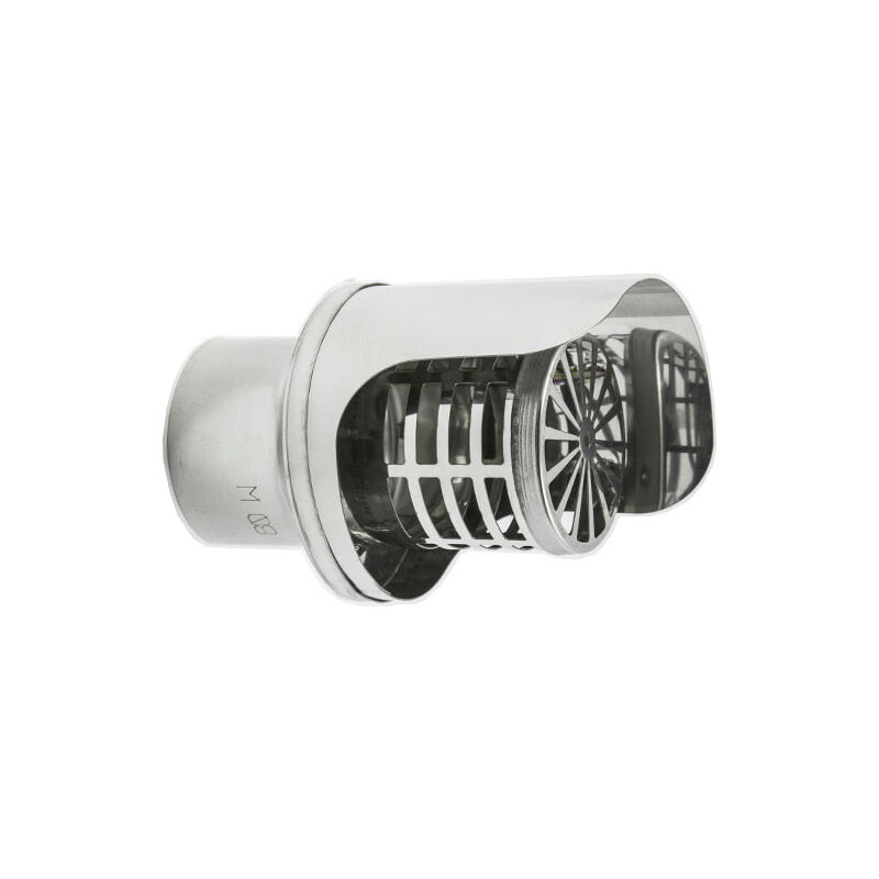 foto del prodotto terminale inox modello orizzontale d.80