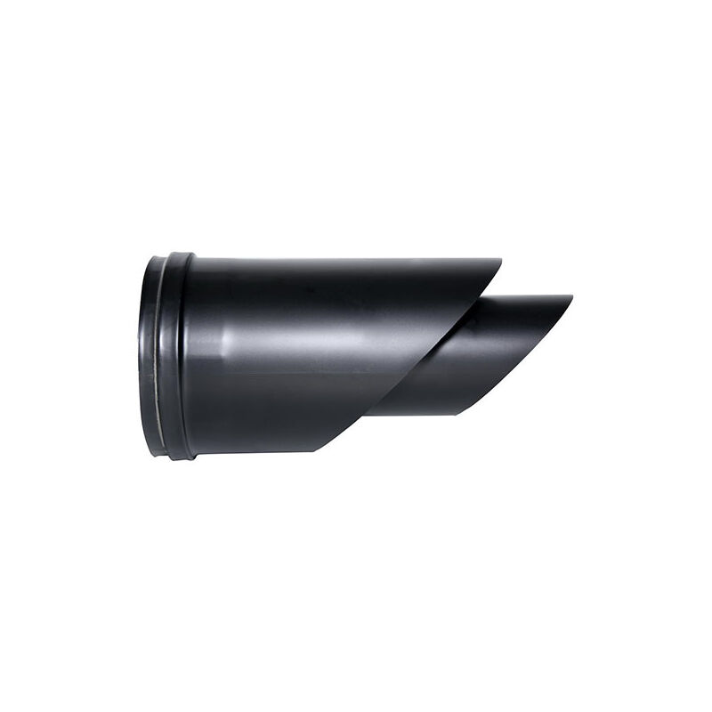 foto del prodotto terminale orizzontale canna fumaria tubo coassiale nero d. 80 130 ce in acciaio 316 per stufa pellet made in italy uni 1856 2