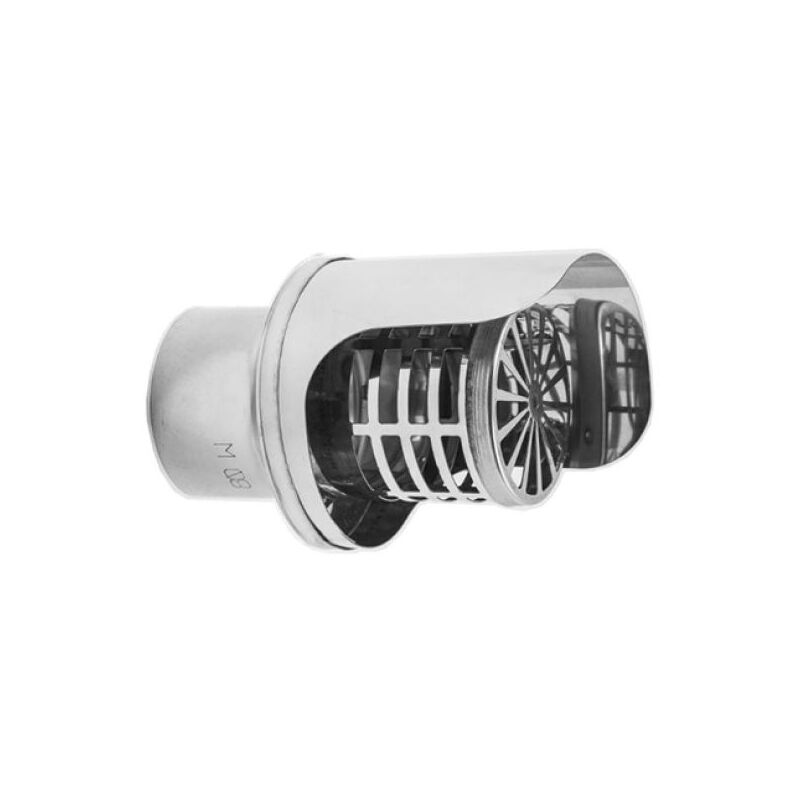 foto del prodotto terminale pellet in acciaio inox aisi 304 80 europrofil