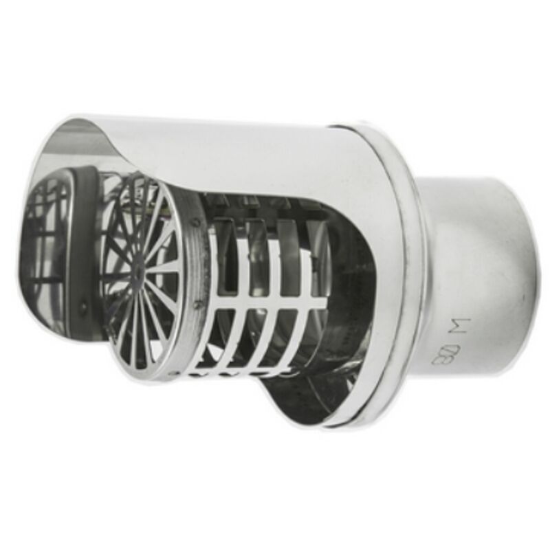 foto del prodotto terminale pellet inox diam. 100