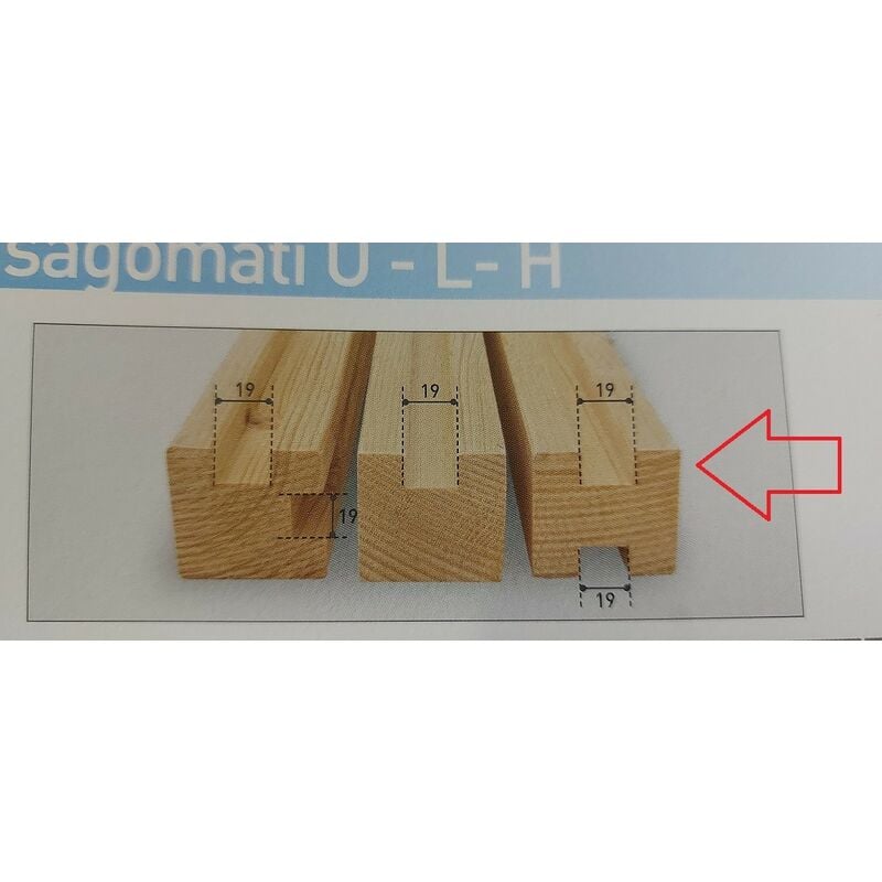 foto del prodotto terminali listelli abete sagomati h mm60x60x3000 conf.4pz prod italia