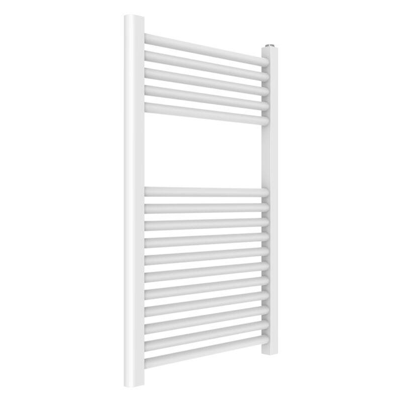 foto del prodotto termoarredo bagno in acciaio bianco 50x77