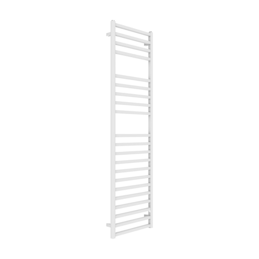 foto del prodotto termoarredo bagno scaldasalviette forma square calorifero termosifone bianco opaco finitura bianco opaco, misure...