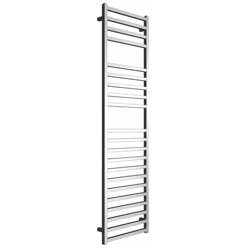 foto del prodotto termoarredo bagno scaldasalviette forma square calorifero termosifone cromo lucido finitura cromo lucido misure h1800xl500xi470 mm confezione 1