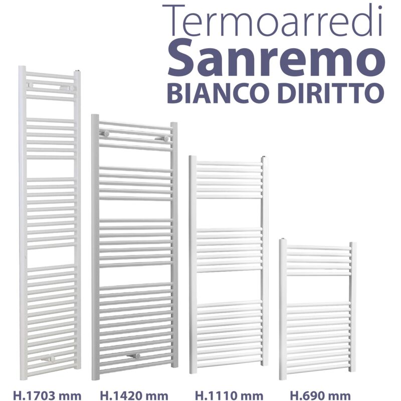 foto del prodotto termoarredo sanremo bianco diritto h.1703 x l.600 x i.550