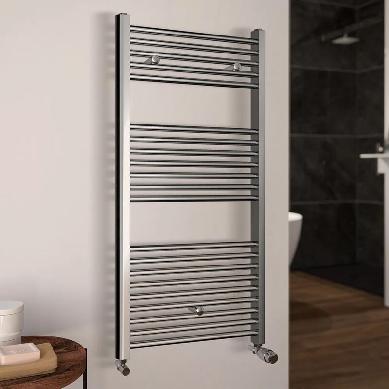 foto del prodotto termoarredo scaldasalviette 600x1120 cromo con interasse 55 cm