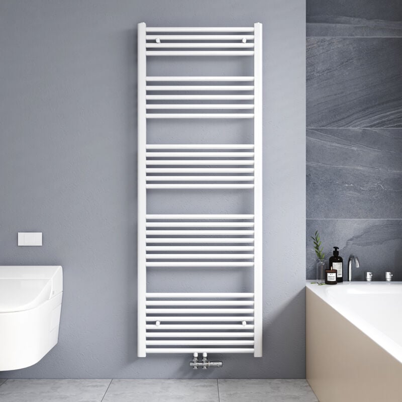 foto del prodotto termoarredo scaldasalviette bianco 1600x600mm verticale scaldasalviette radiatore acqua calda connessione centrale meykoers