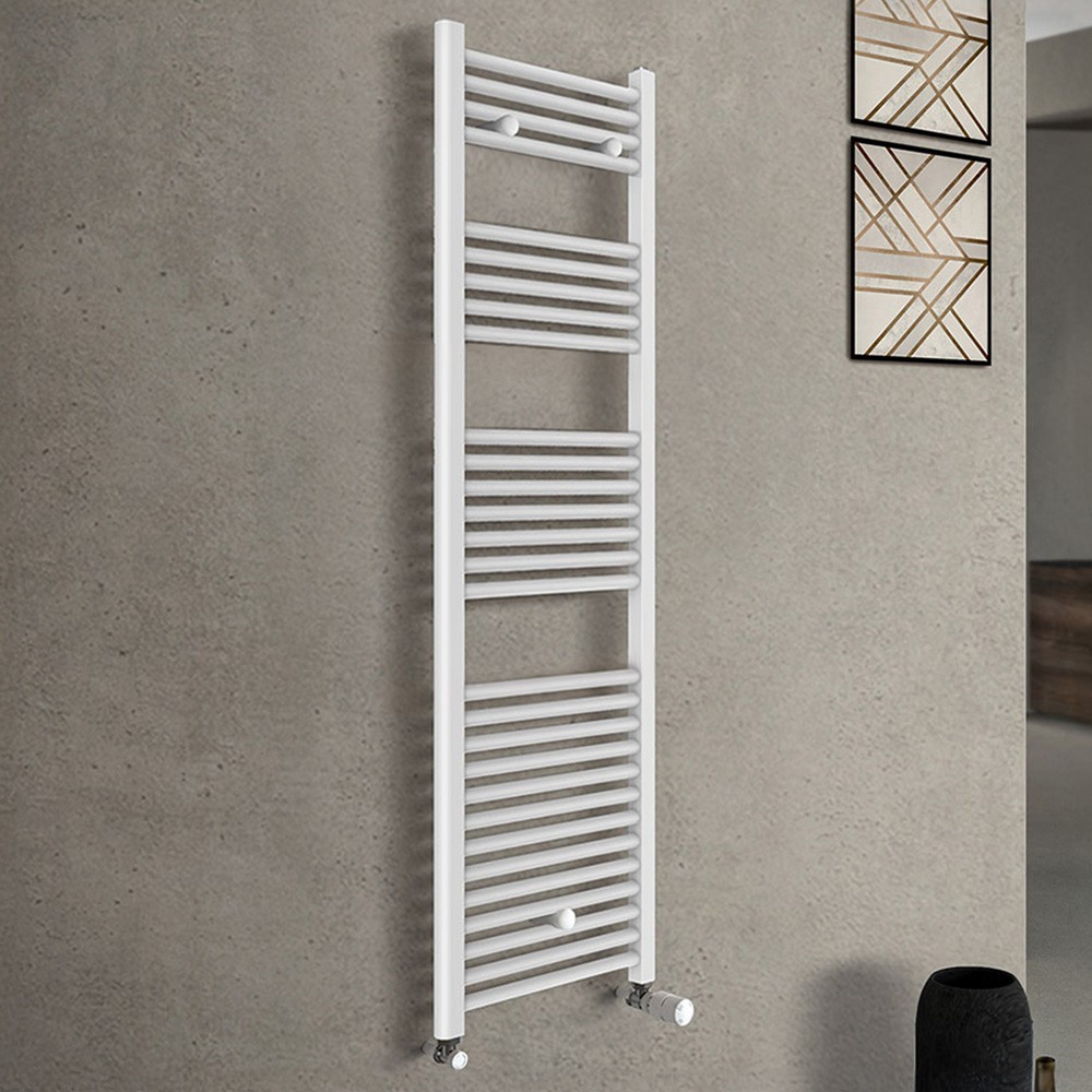 foto del prodotto termoarredo scaldasalviette bianco l 45x142 interasse 40 cm
