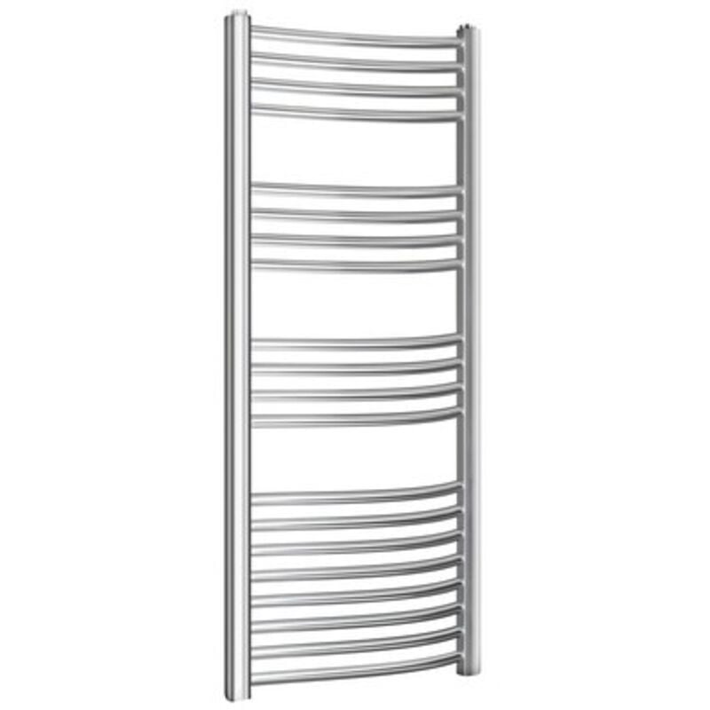 foto del prodotto termoarredo scaldasalviette modello kalura cromato curvo h1500 h mm 1500 l mm 450 interasse mm 400