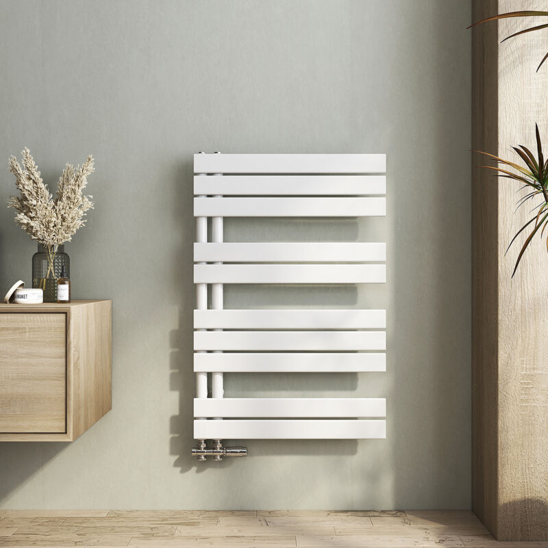 foto del prodotto termoarredo scaldasalviette radiatore acqua calda design laterale verticale pannel scaldasalviette connessione bianca 899 x 600 mm 532w heilmetz