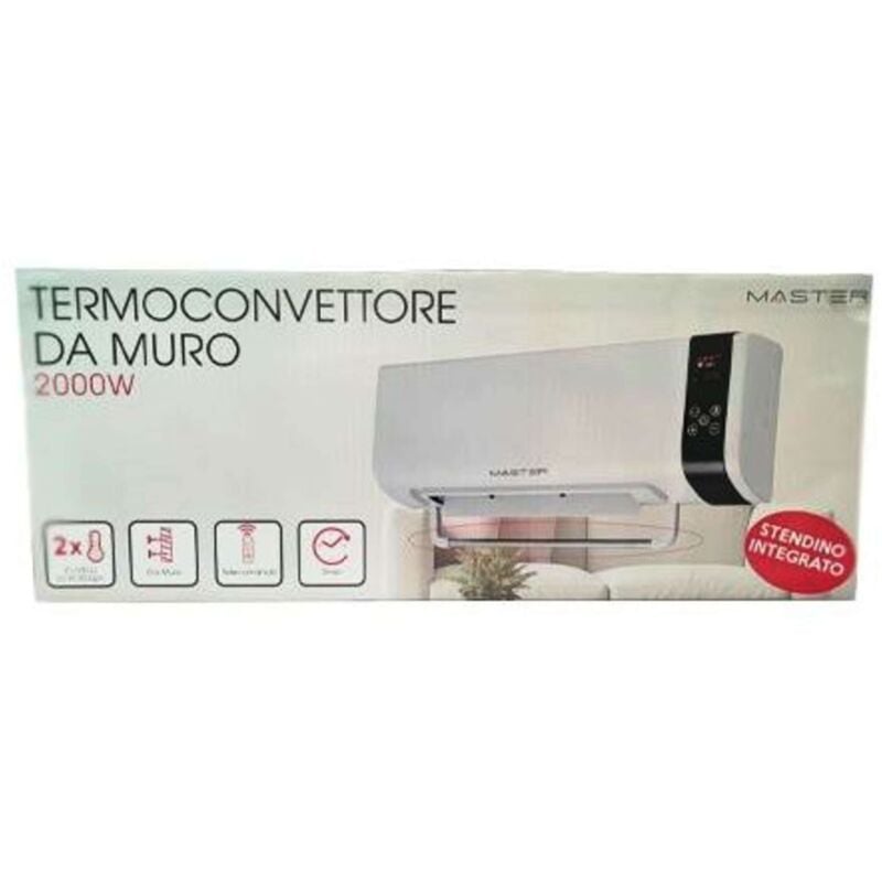 foto del prodotto termoconvettore elettrico da muro 2000w tcp3510r a parete