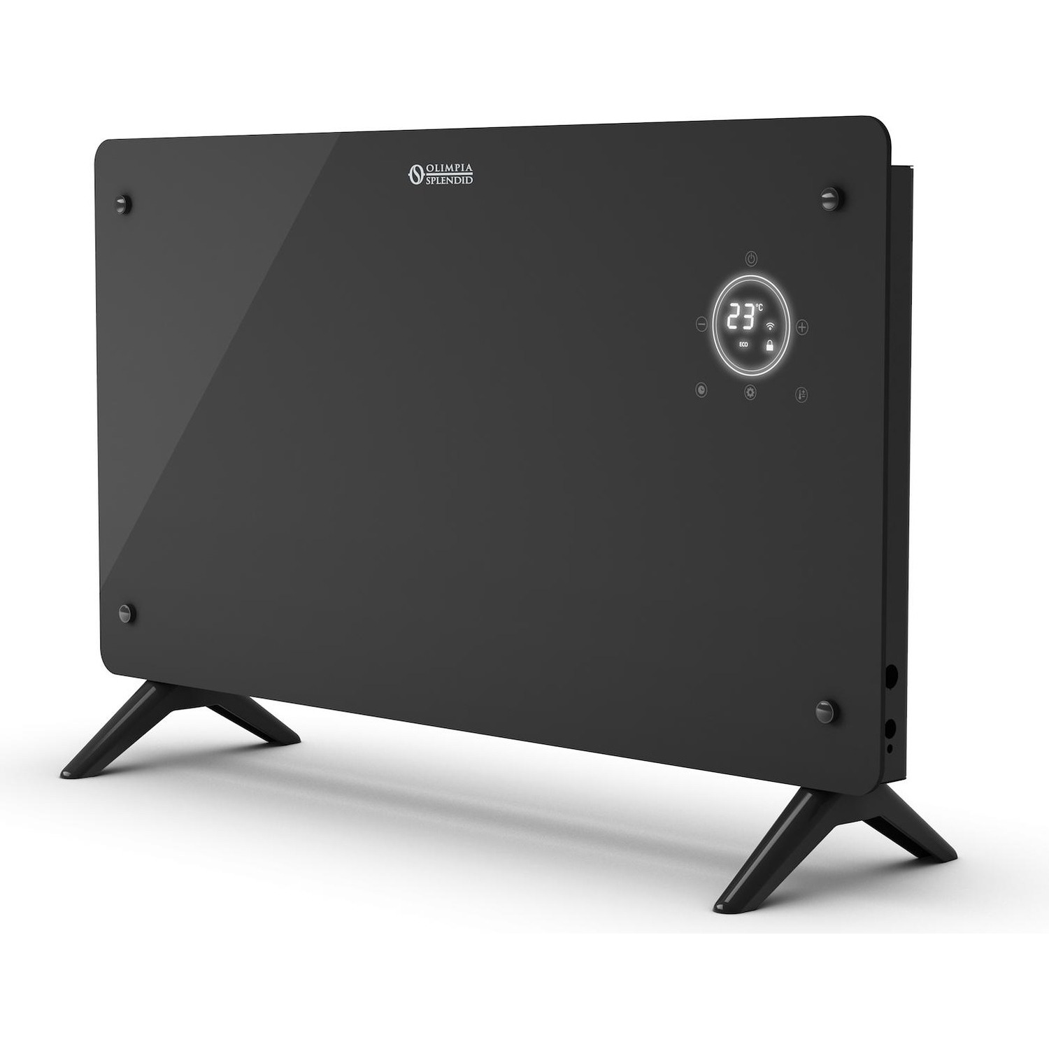 foto del prodotto termoconvettore olimpia splendid caleo glass wifi nero