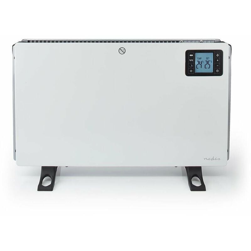 foto del prodotto termoconvettore termoventilatore turob riscaldatore elettrico termostato regolabile 3 livelli di calore termoventilatore telecomando timer l 60,5 cm