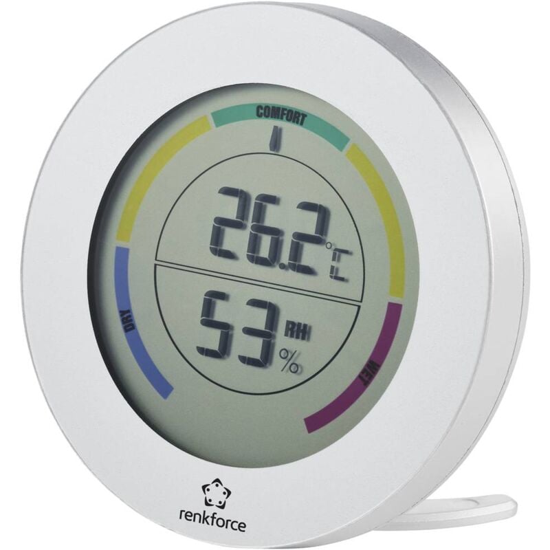 foto del prodotto termoigrometro argento rf 5235480 renkforce