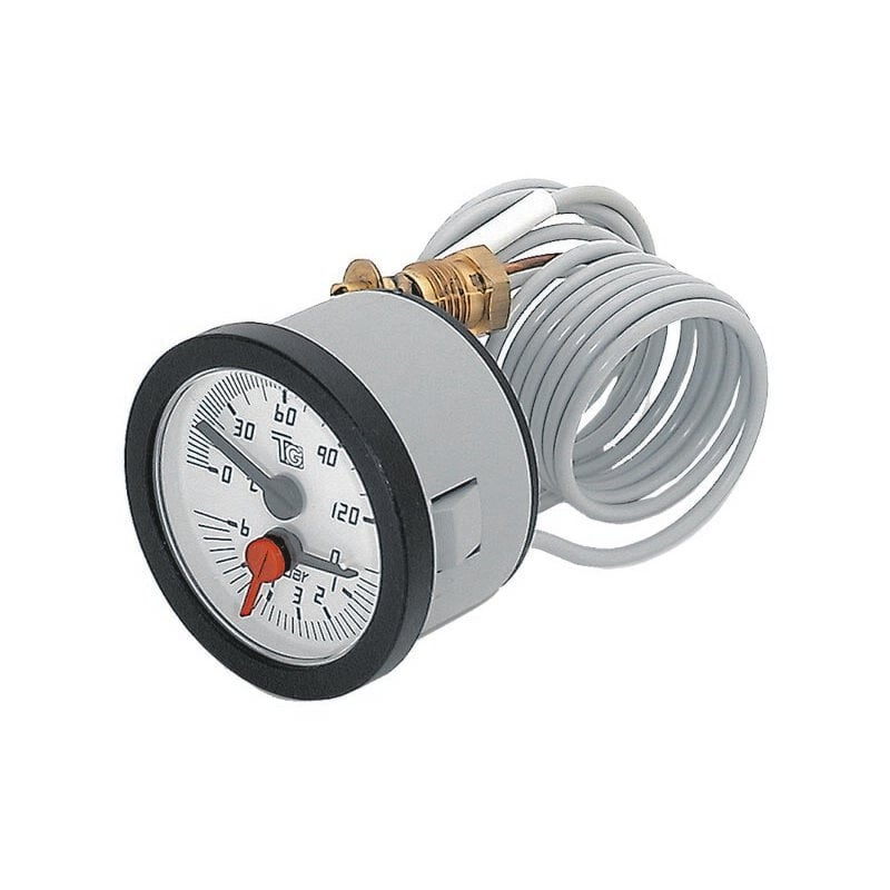 foto del prodotto termomanometro ad incasso 52 1 4 gas con capillare pvc