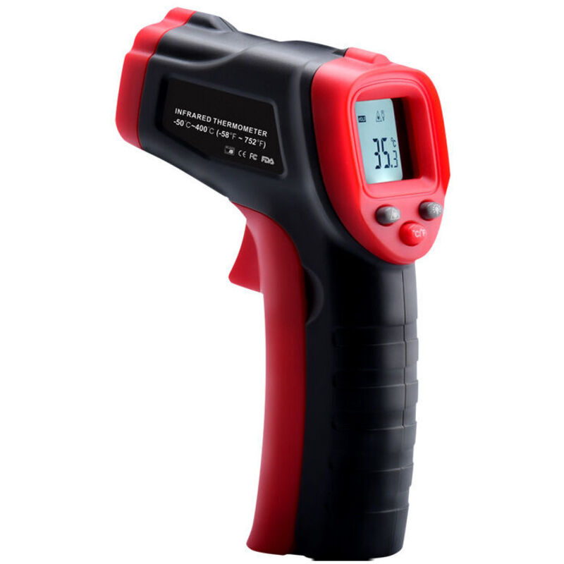 foto del prodotto termometro a infrarossi, 50 c 600 c 58 f 1112 f termometro laser senza contatto con emissivit regolabile, termometro per