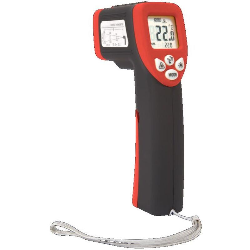 foto del prodotto termometro a infrarossi tv 323 da -50 a 550 gradi c 2 gradi c 2x tipo aaa testboy