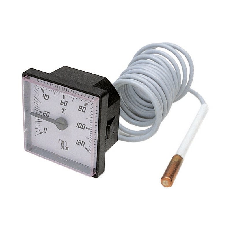 foto del prodotto termometro ad incasso tcc 52 con cassa in acciaio inox